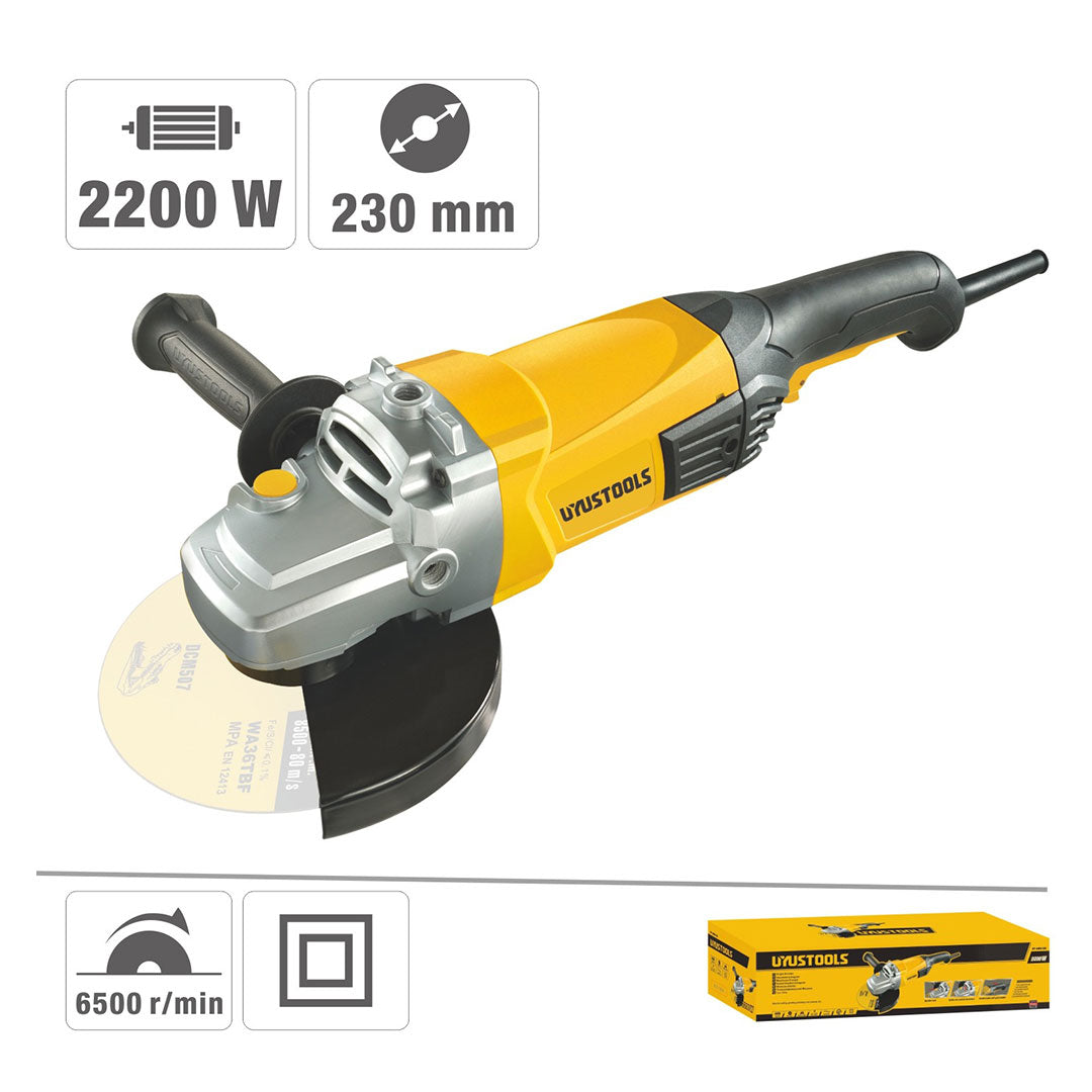 AMOLADORA ANGULAR 2200W UYUSTOOLS UY-AMA230