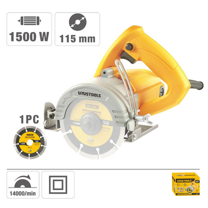 CORTADORA DE MARMOL UYUSTOOLS 1500W UY-CTM115