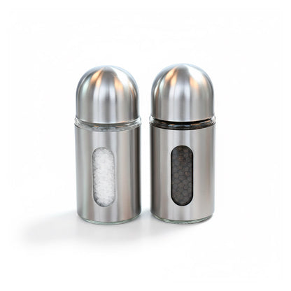 CONDIMENTERO DISPENSADOR 5PZ PLATEADO TW-110046
