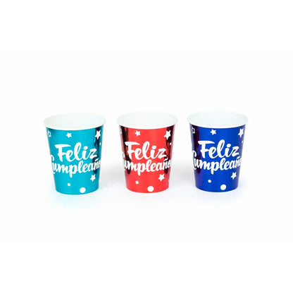 VASOS DESCARTABLES X10UNID DISEÑOS VARIOS TWKC-7