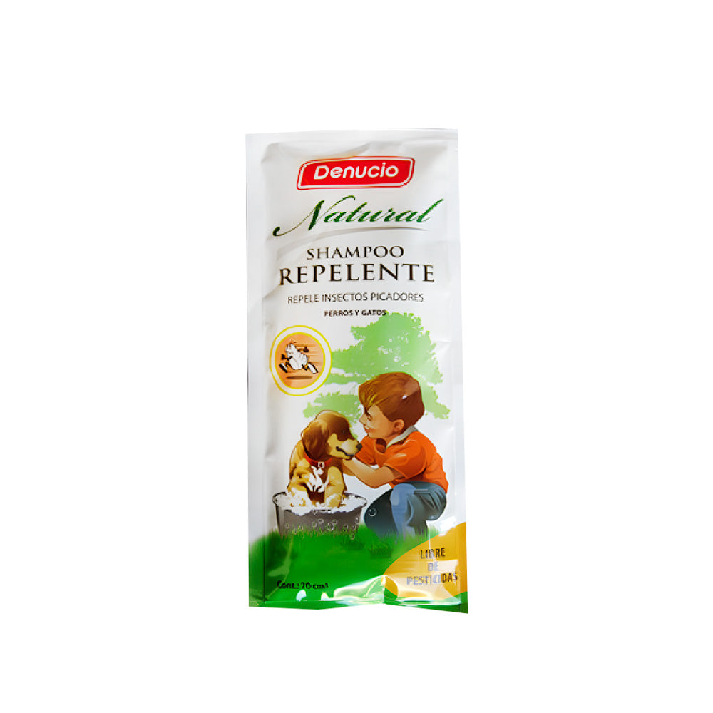 SHAMPOO REPELENTE NATURAL SACHET 70 CC DENUCI