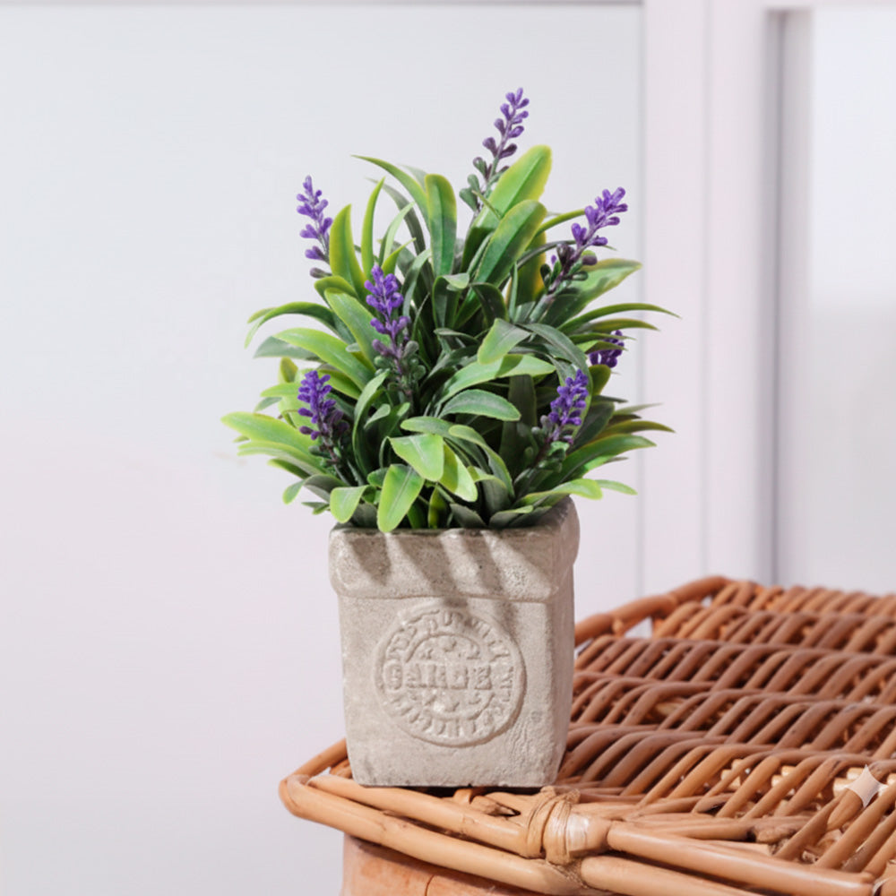 ADORNO PLANTA C/FLORES Y MACETA  FY019