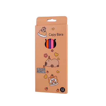 CAJA LAPICES COLORES X12 CAPYBARA NO-3709
