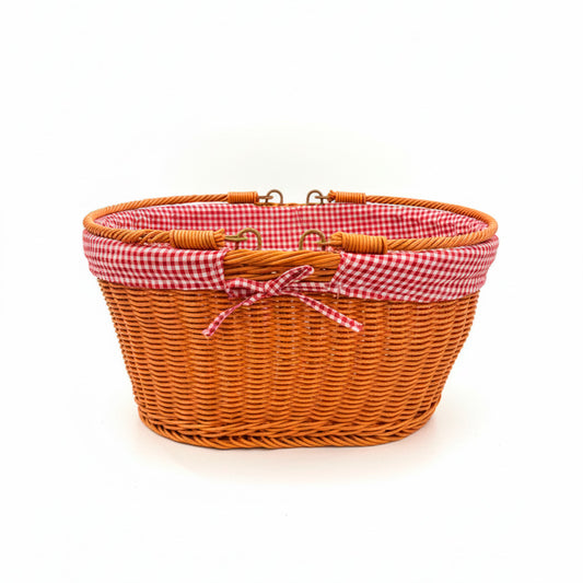 CANASTA MIMBRE C/ TELA ESTAMPADA 18CM LF-89-A