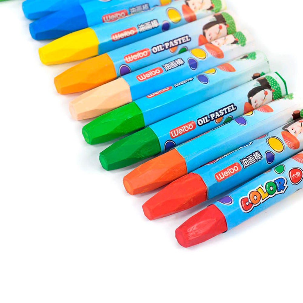 CRAYOLAS DE COLORES WEIBO X18UNID WB-1211-18