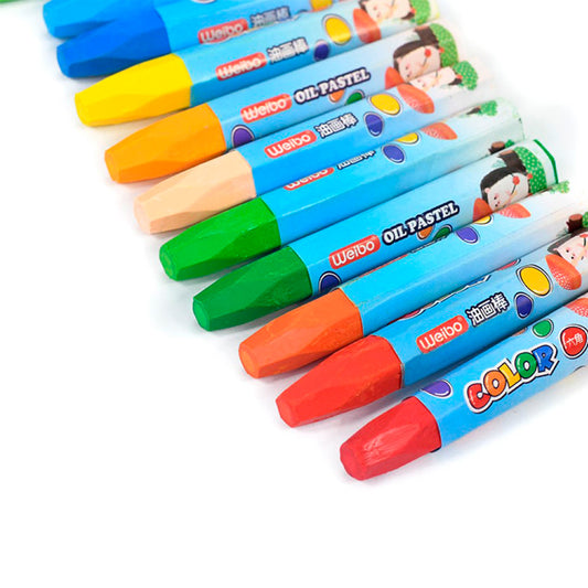 CRAYOLAS DE COLORES WEIBO X18UNID WB-1211-18