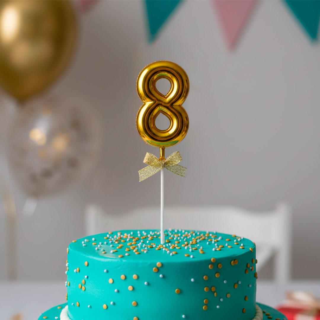 NUMERO PARA TORTA DORADO GR251