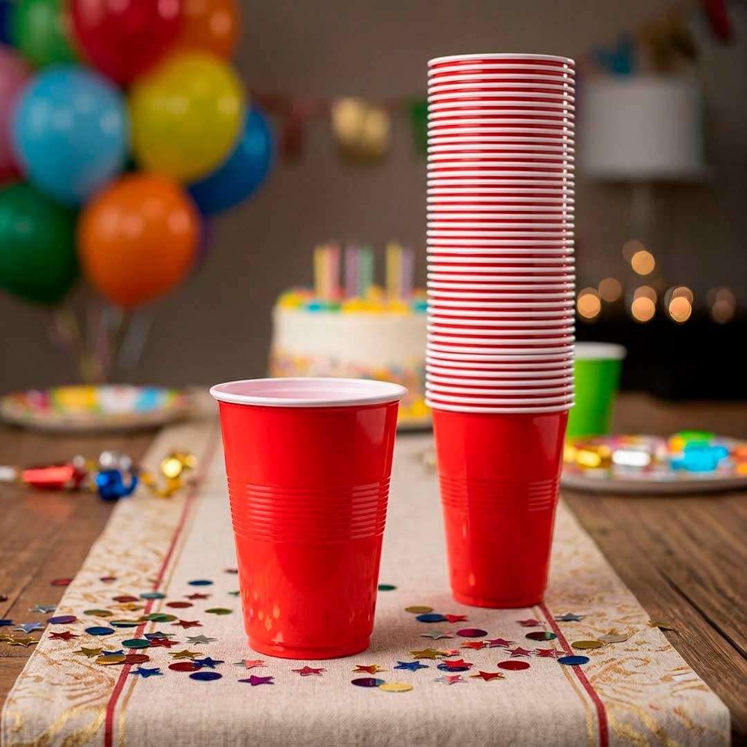 VASOS DESCARTABLES COLOR X50UNID 03-363456