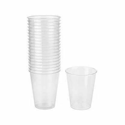 SET VASOS DESCARTABLES TRANSPARENTE X20UNID CH86