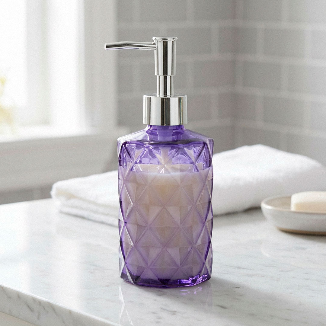 DISPENSADOR DE JABON VIDRIO 450ML GM-RB385