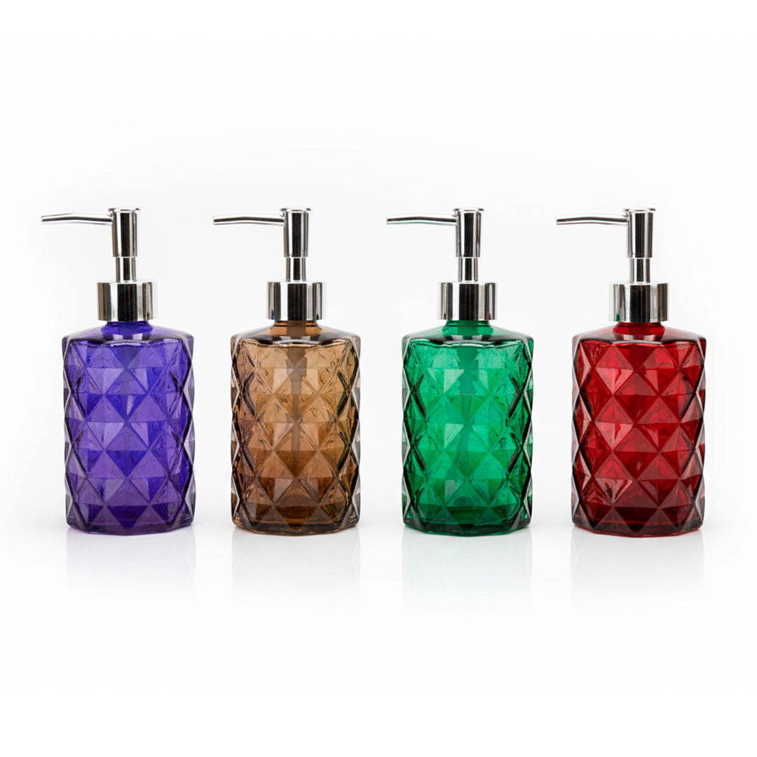 DISPENSADOR DE JABON VIDRIO 450ML GM-RB385