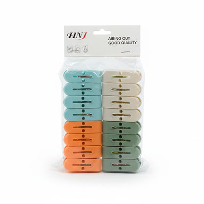 PINZAS DE ROPA COLORES SURTIDOS 16PCS GM-E8278