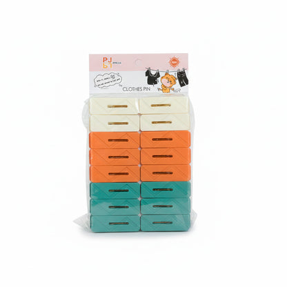 PINZAS PARA ROPA COLORES SURTIDOS GM 1882