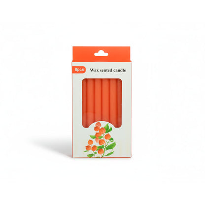 CAJA VELAS LARGAS 8 UNID COLORES VARIOS GM-R230