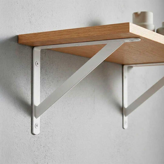 SOPORTE METALICO BLANCO 25X16 CM P/ESTANTE LH-2938