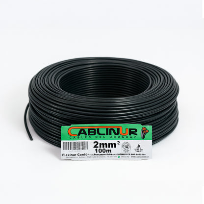 CABLE 1X2MM 100 METROS NEGRO CABLINUR FLC02N