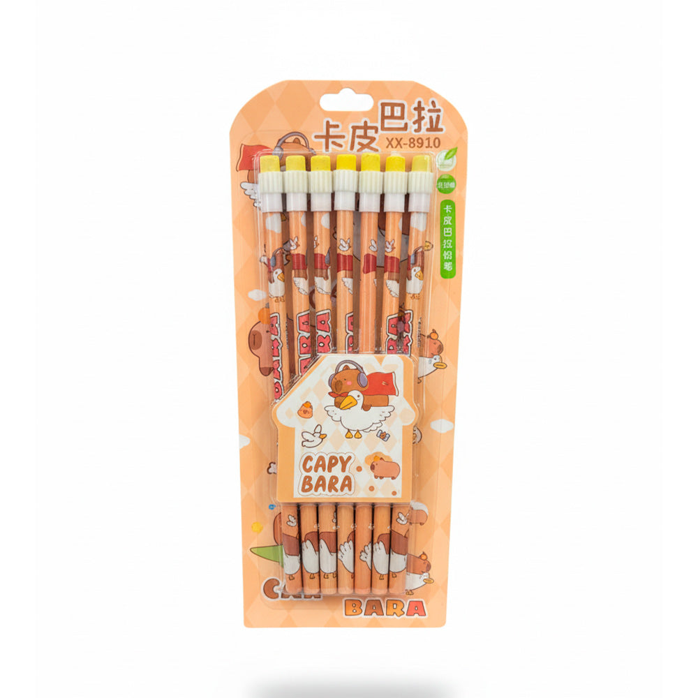 SET LAPICES CON GOMA  X7  XX-8910