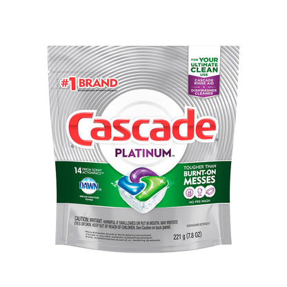 DETERGENTE PARA LAVAVAJILLA CASCADE PLATINUM X14