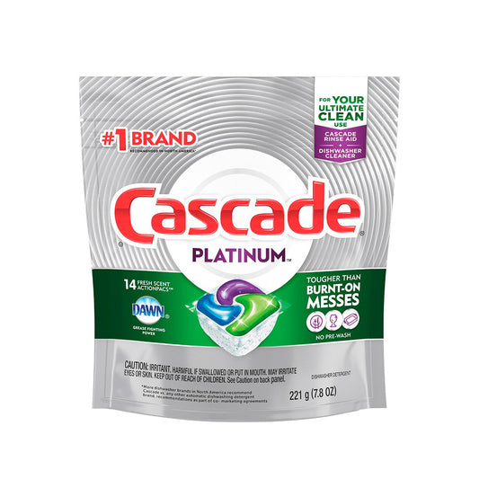 DETERGENTE PARA LAVAVAJILLA CASCADE PLATINUM X14