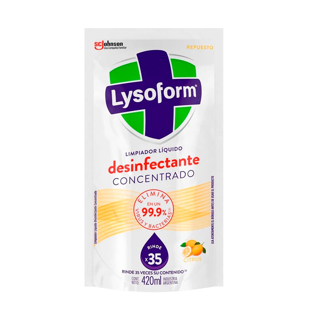 LIMPIADOR LYSOFORM CITRICO DOY PACK 420ML
