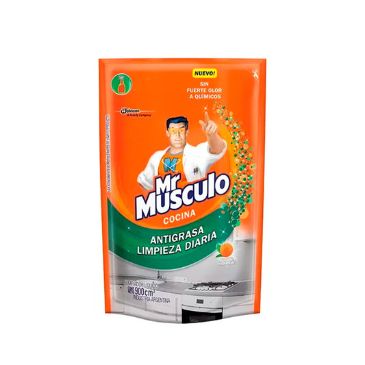 LIMPIADOR MR. MÚSCULO NARANJA DOY PACK 900CC