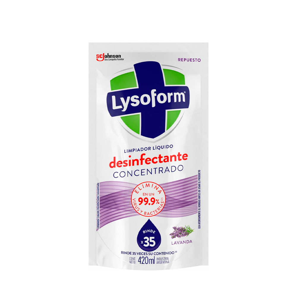 LIMPIADOR LYSOFORM LAVANDA DOY PACK 420ML