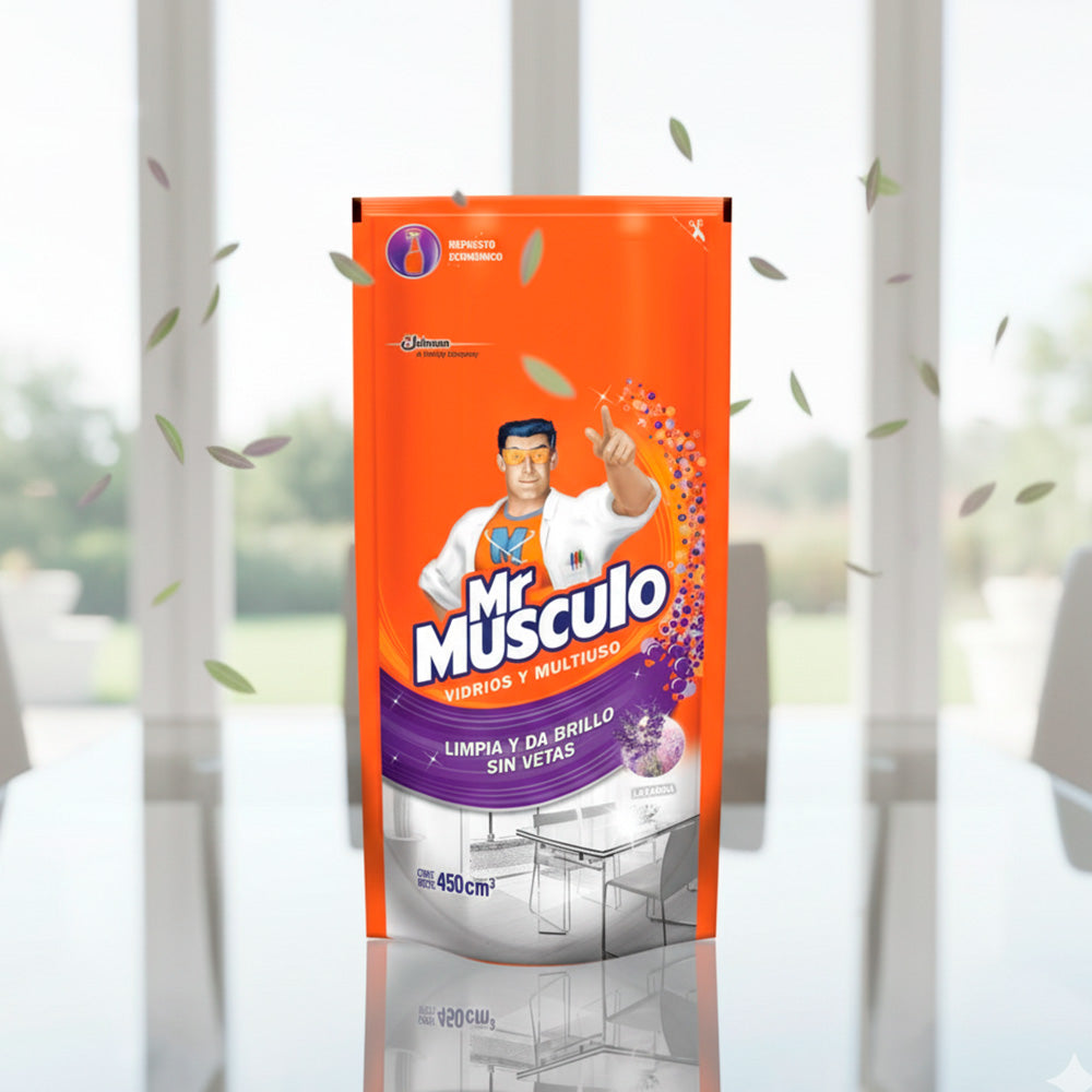 LIMPIAVIDRIOS MR. MÚSCULO DOY PACK 900CC