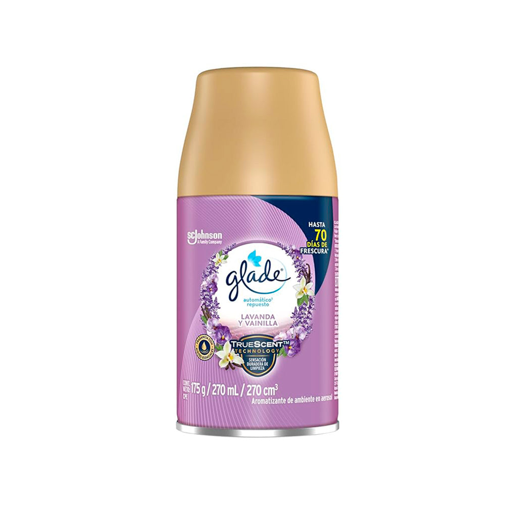 AROMATIZANTE GLADE LAVANDA Y VAINILLA 175G + APARA