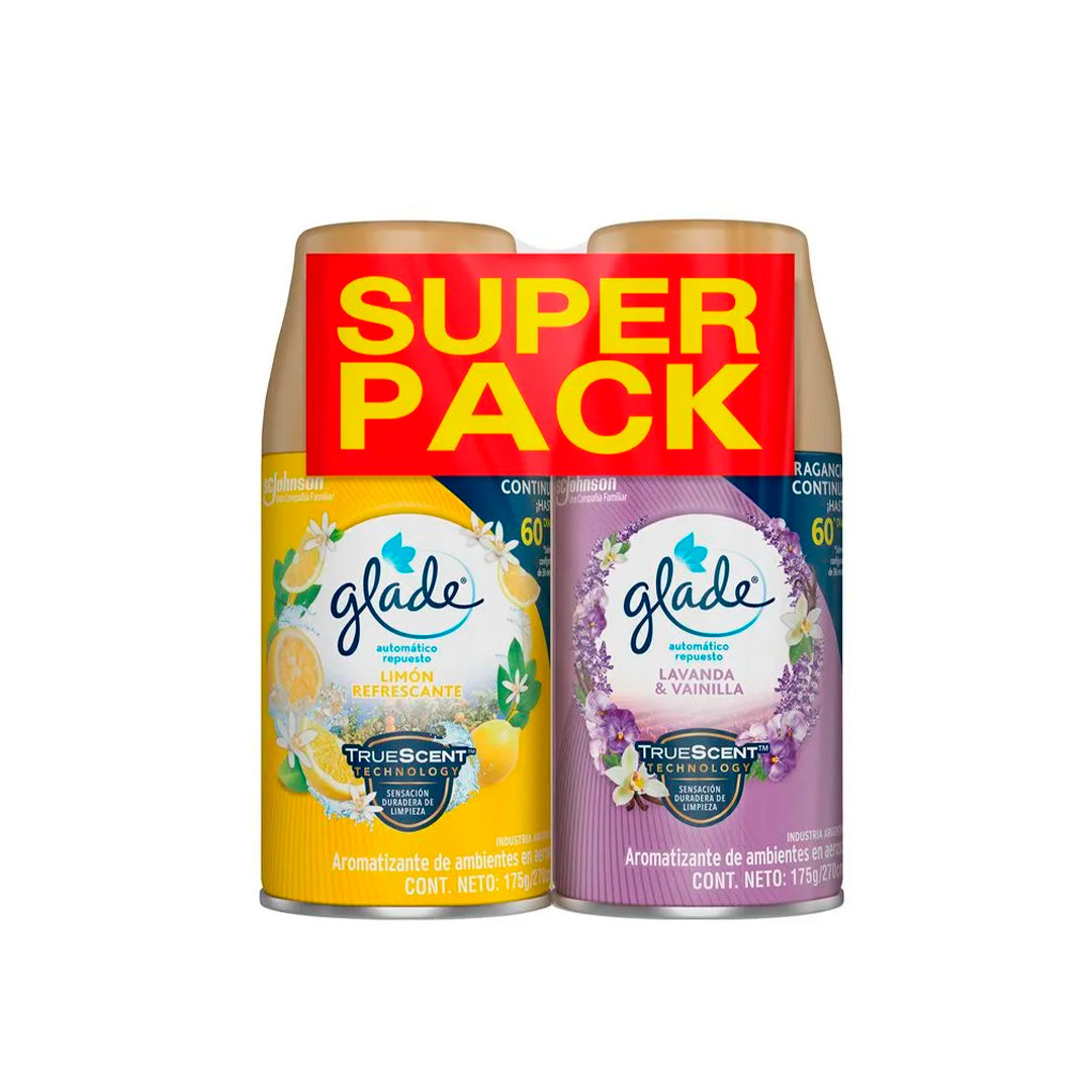 AROMATIZANTE GLADE REPUESTOS TWIN PACK 175GR C/U