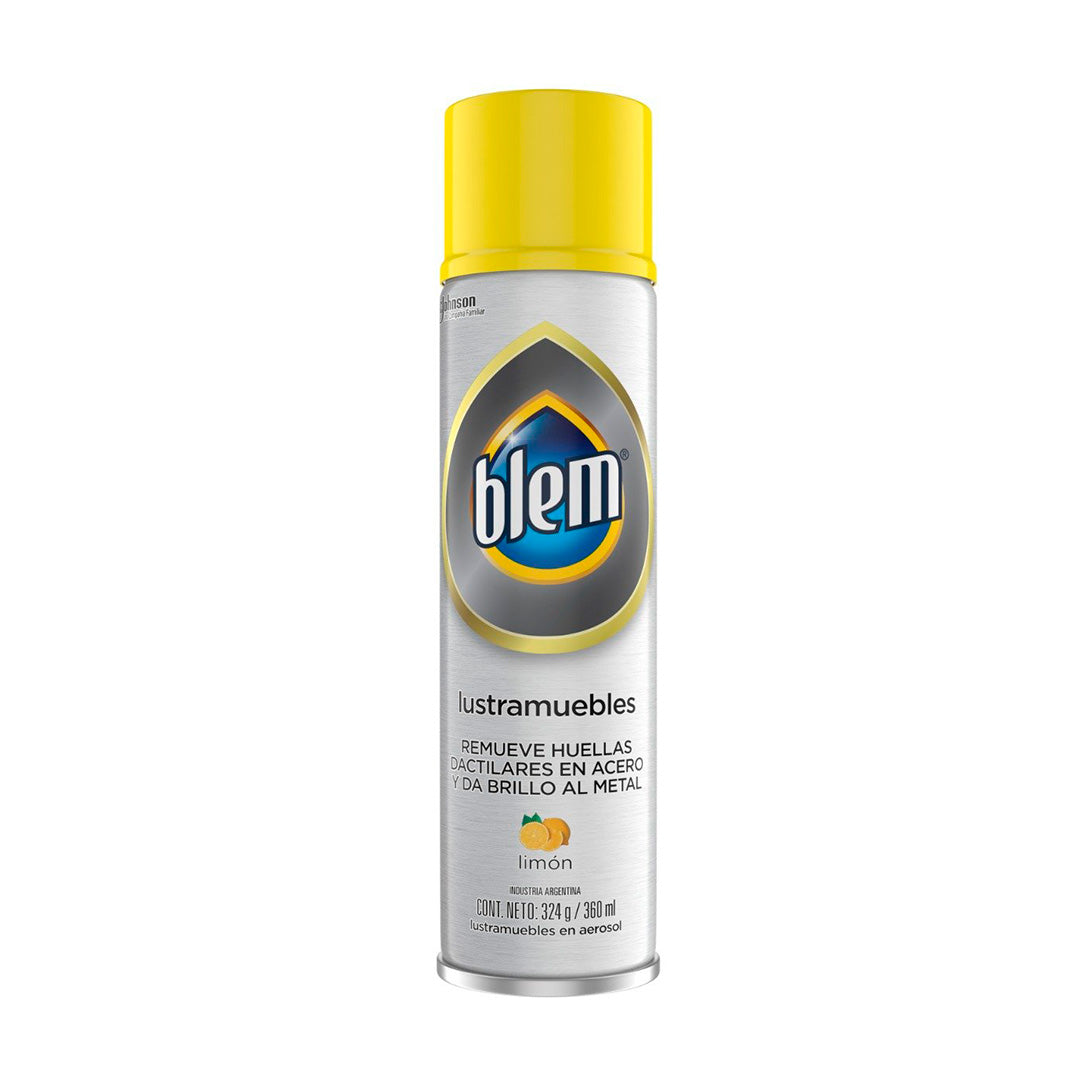 LUSTRAMUEBLES BLEM ACERO INOX. Y METAL LIMÓN 360CC