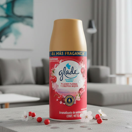 AROMATIZANTE GLADE FLORAL Y FRUTOS ROJOS 175G