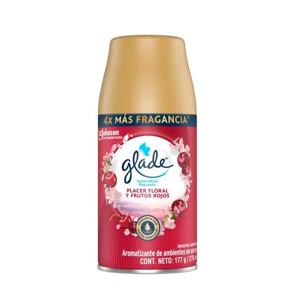 AROMATIZANTE GLADE FLORAL Y FRUTOS ROJOS 175G
