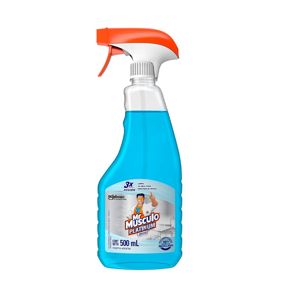 LIMPIADOR MR.MUSCULO VIDRIOS Y MULTIUSO 450 ML