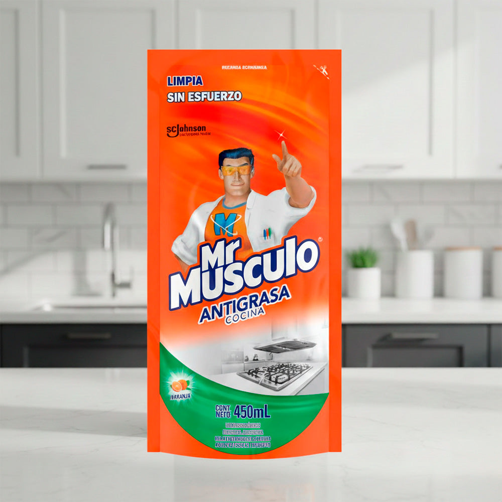 LIMPIADOR MR. MUSCULO NARANJA DOY PACK 450ML