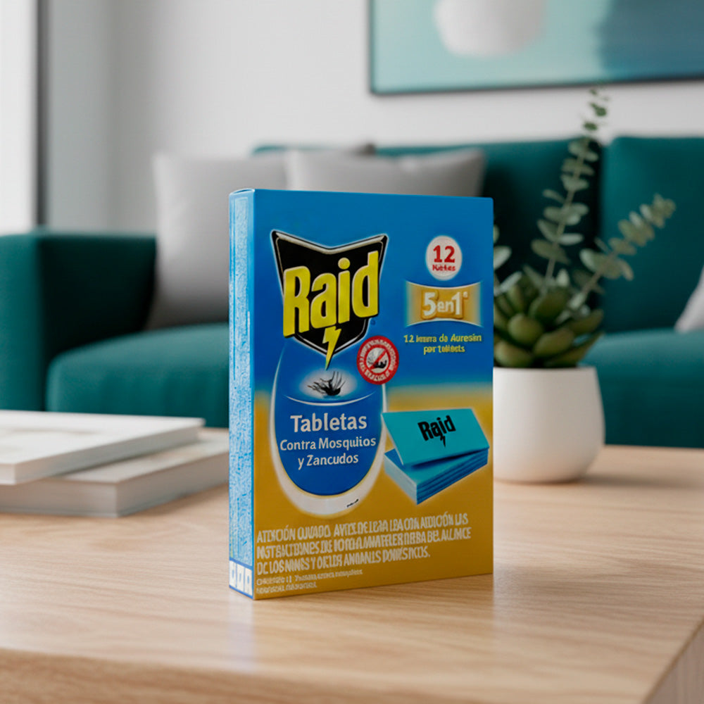 INSECTICIDA RAID TABLETAS 24 U