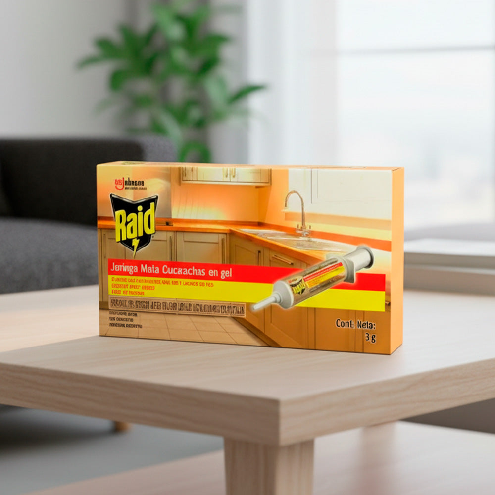 INSECTICIDA RAID JERINGA MATA CUCARACHAS 3 G 61102