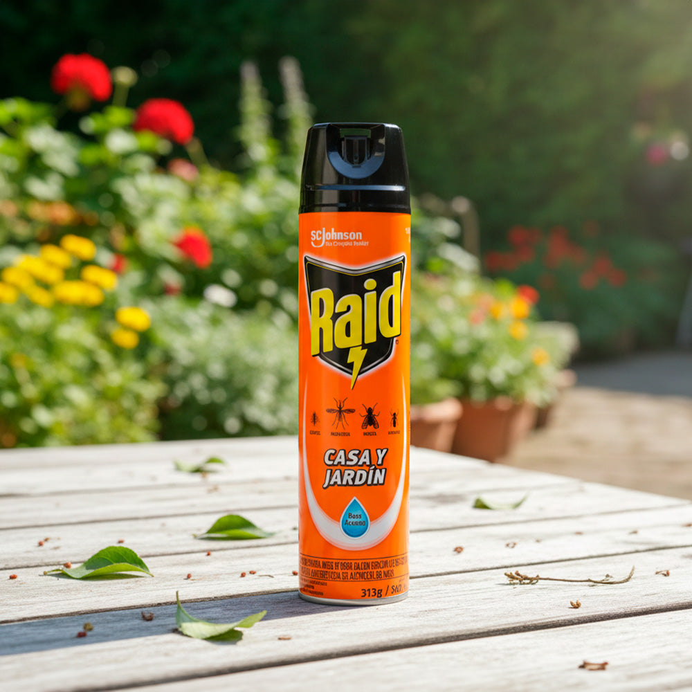 INSECTICIDA RAID CASA Y JARDÍN PPA 360 ML