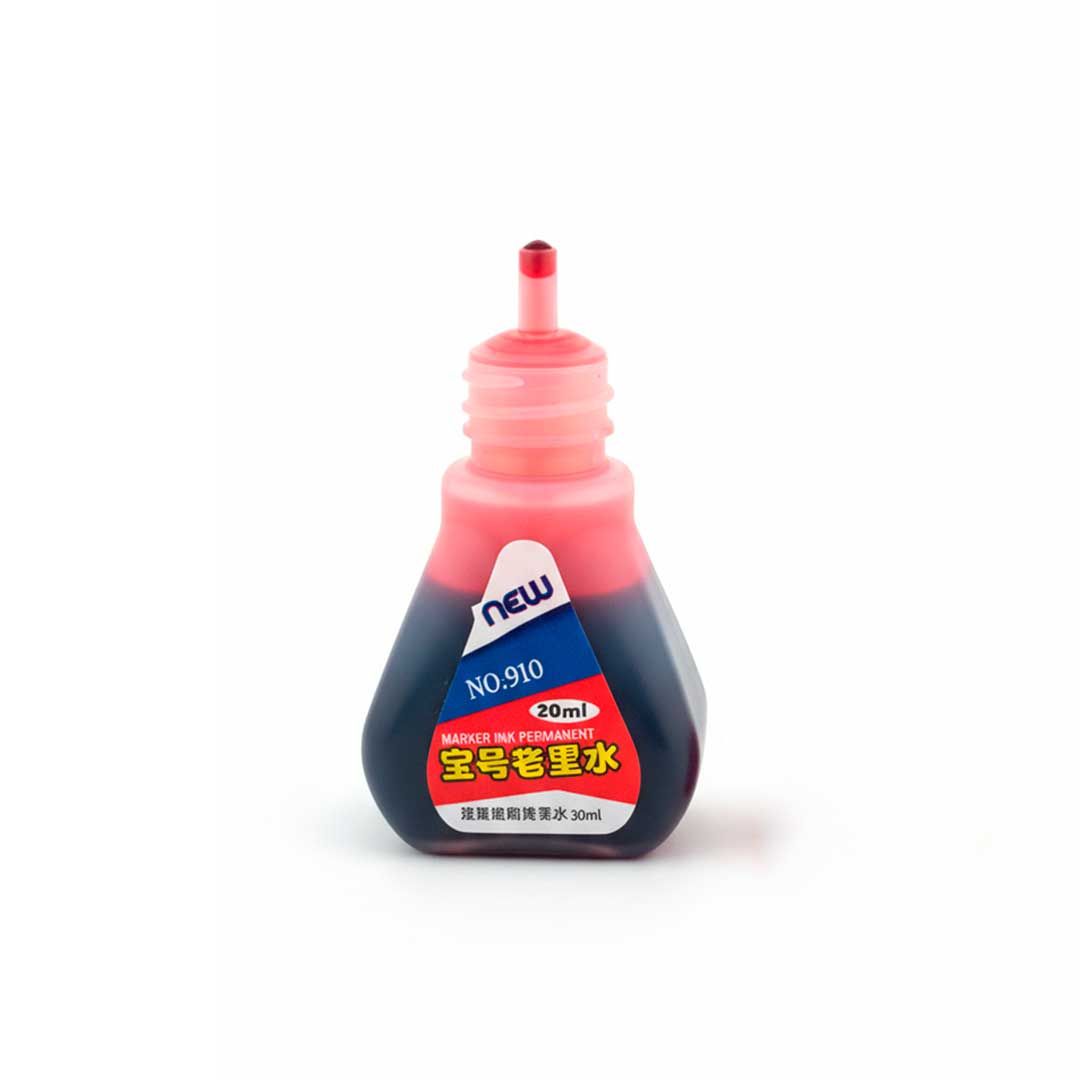 TINTA PARA MARCADOR PERMANENTE ROJO LH-4460