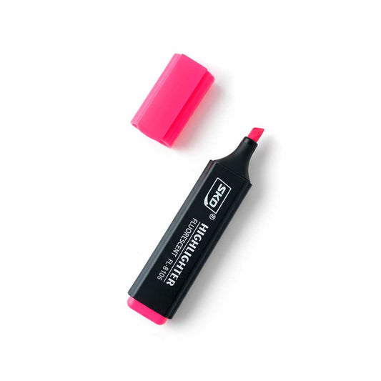 MARCADOR FLUORESCENTE ROSADO X UNID LH-4462