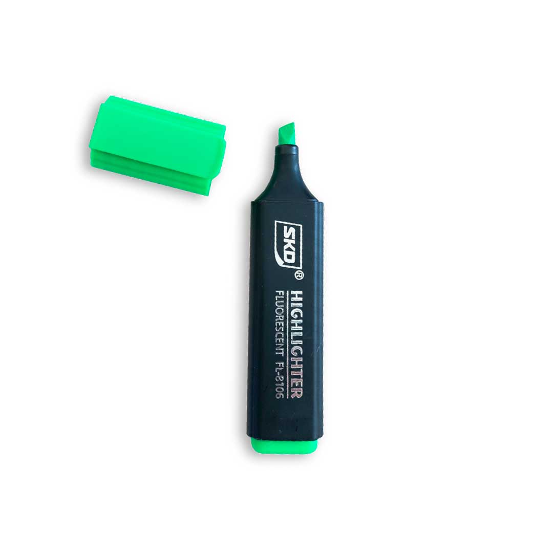MARCADOR FLUORESCENTE VERDE X UNID LH-4463