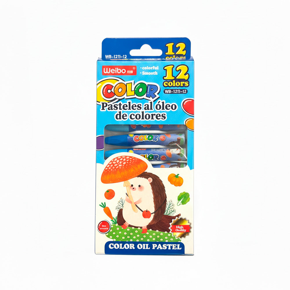 PASTELES AL OLEO X12 COLORES WB-56003 YL-70681
