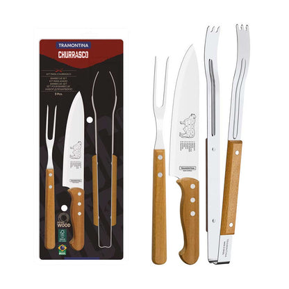 SET ASADO TRAMONTINA 3PIEZAS 22399/075 – 22399/097