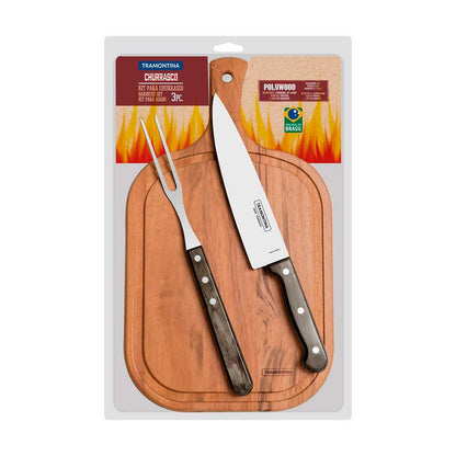 SET ASADO TRAMONTINA 3 PIEZAS 21198/414 – 21198/91