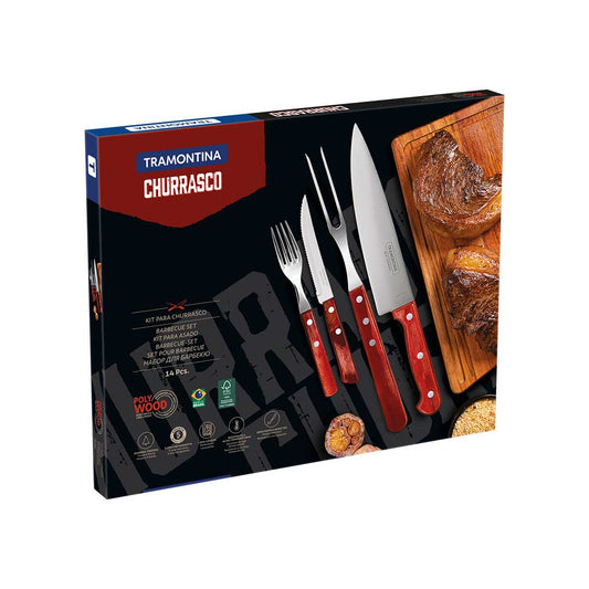 SET ASADO TRAMONTINA 14 PIEZAS 21199/789