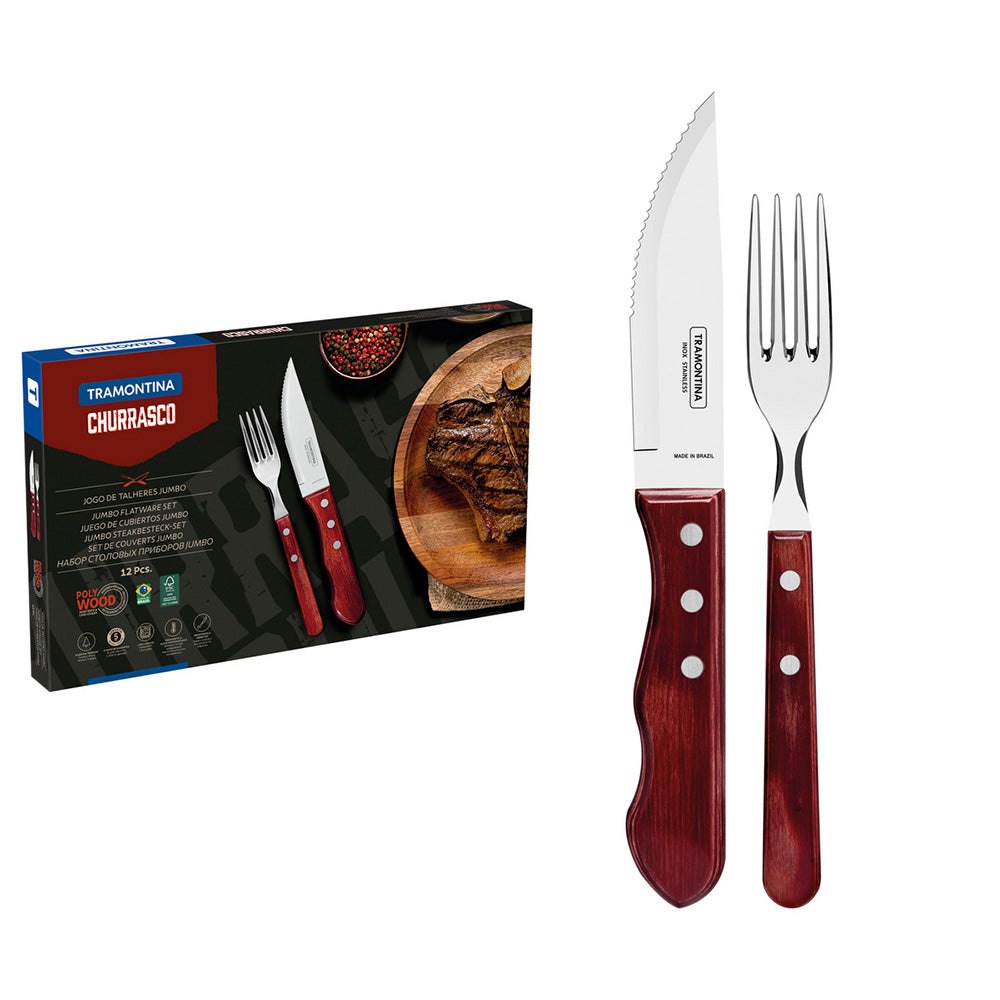 SET ASADO TRAMONTINA 12 PIEZAS 21199/796