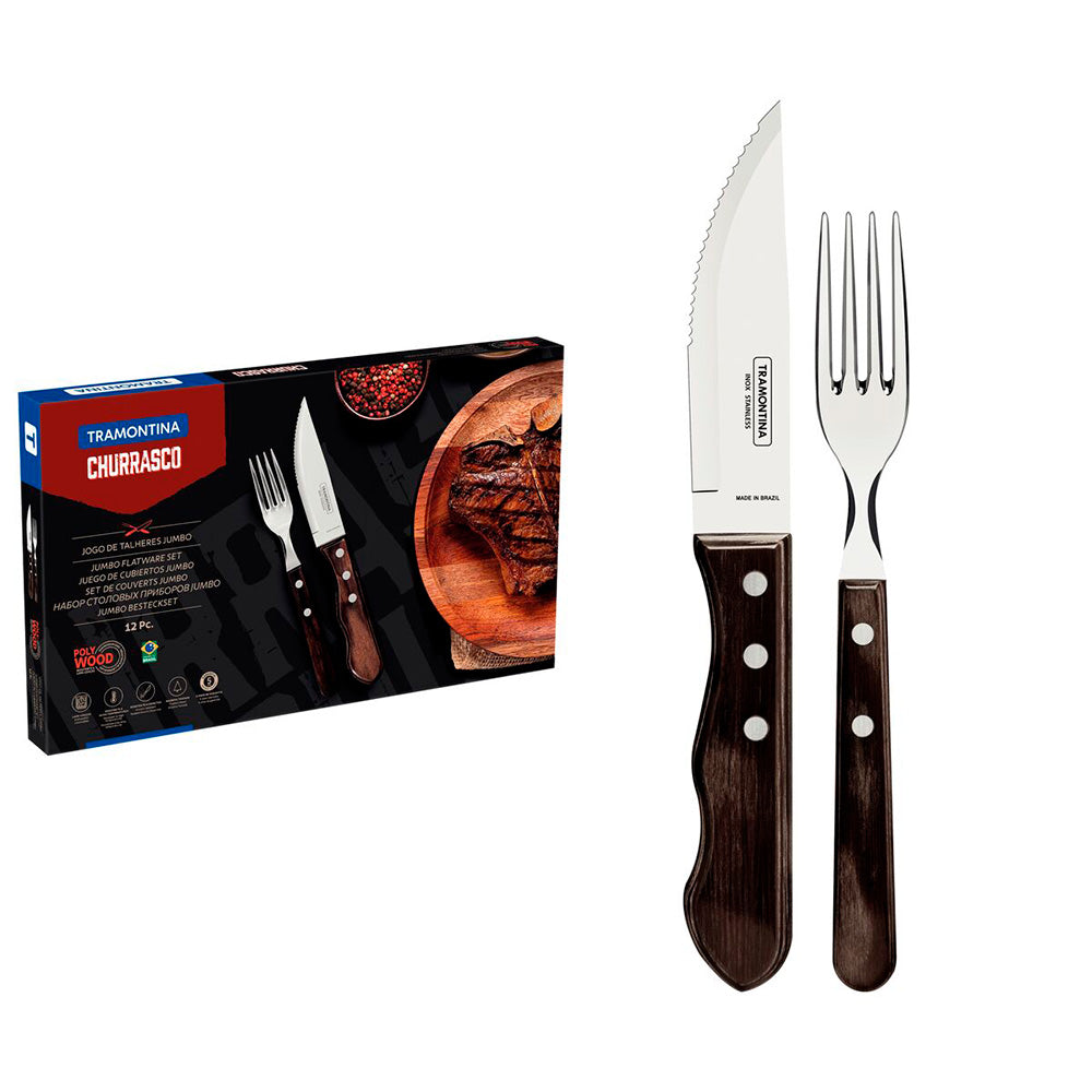 SET ASADO TRAMONTINA 12 PIEZAS 21199/996