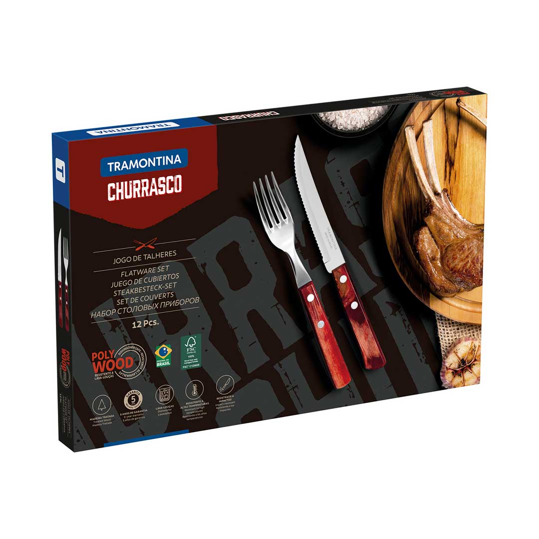 JUEGO TRAMONTINA CHURRASCO 12P 21199/703