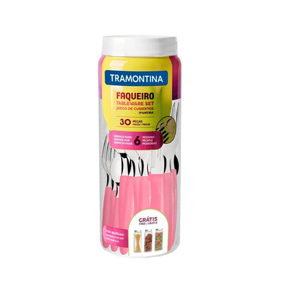 SET CUBIERTOS TRAMONTINA ROSA 23398/488
