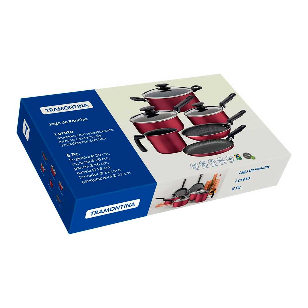 BATERIA TRAMONTINA LORETO 6P 20399/790