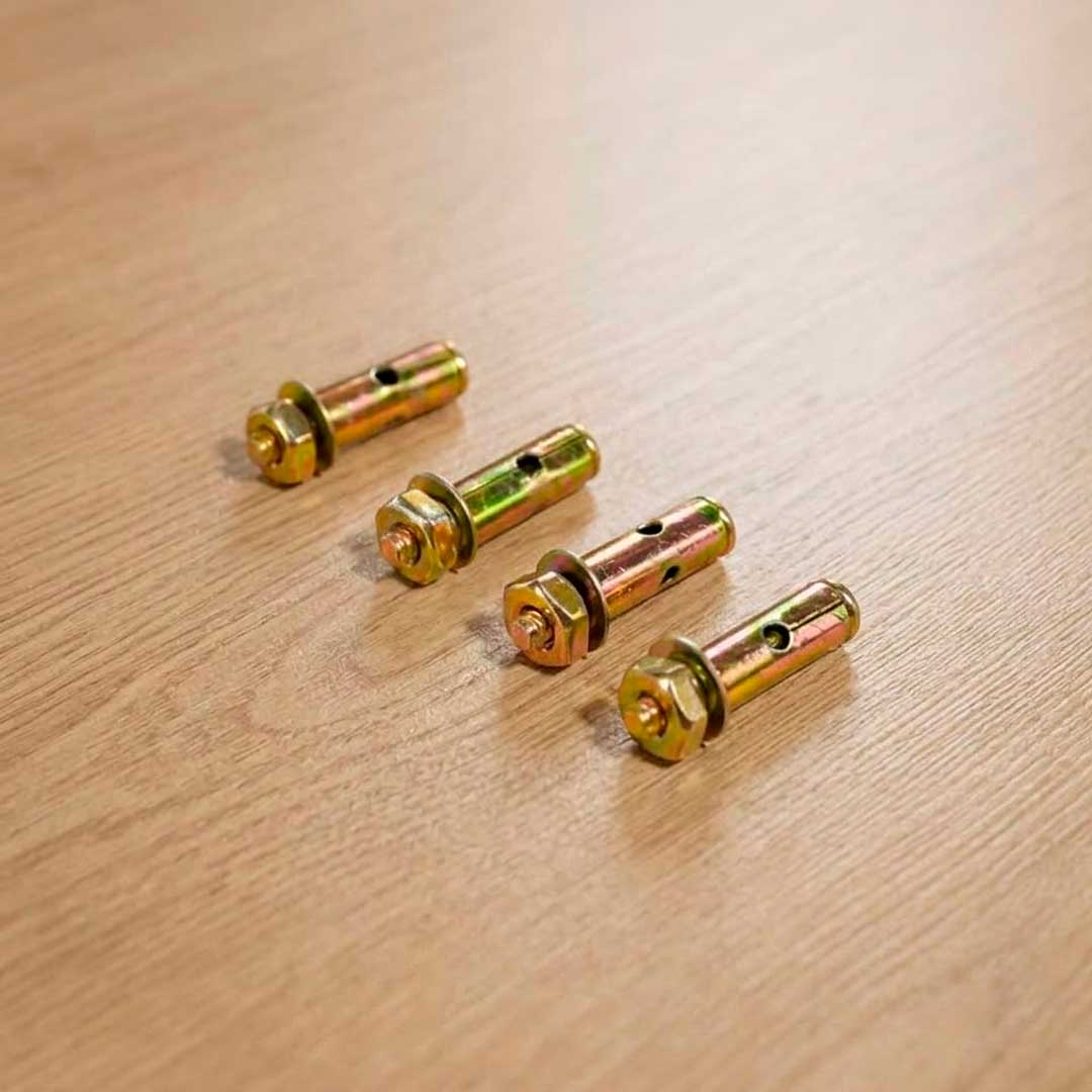TORNILLO Y TACO METALICO 4 UNIDADES EN BOLSA